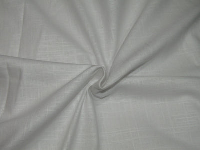 White cotton fabric with slubs 58" wide [11839]