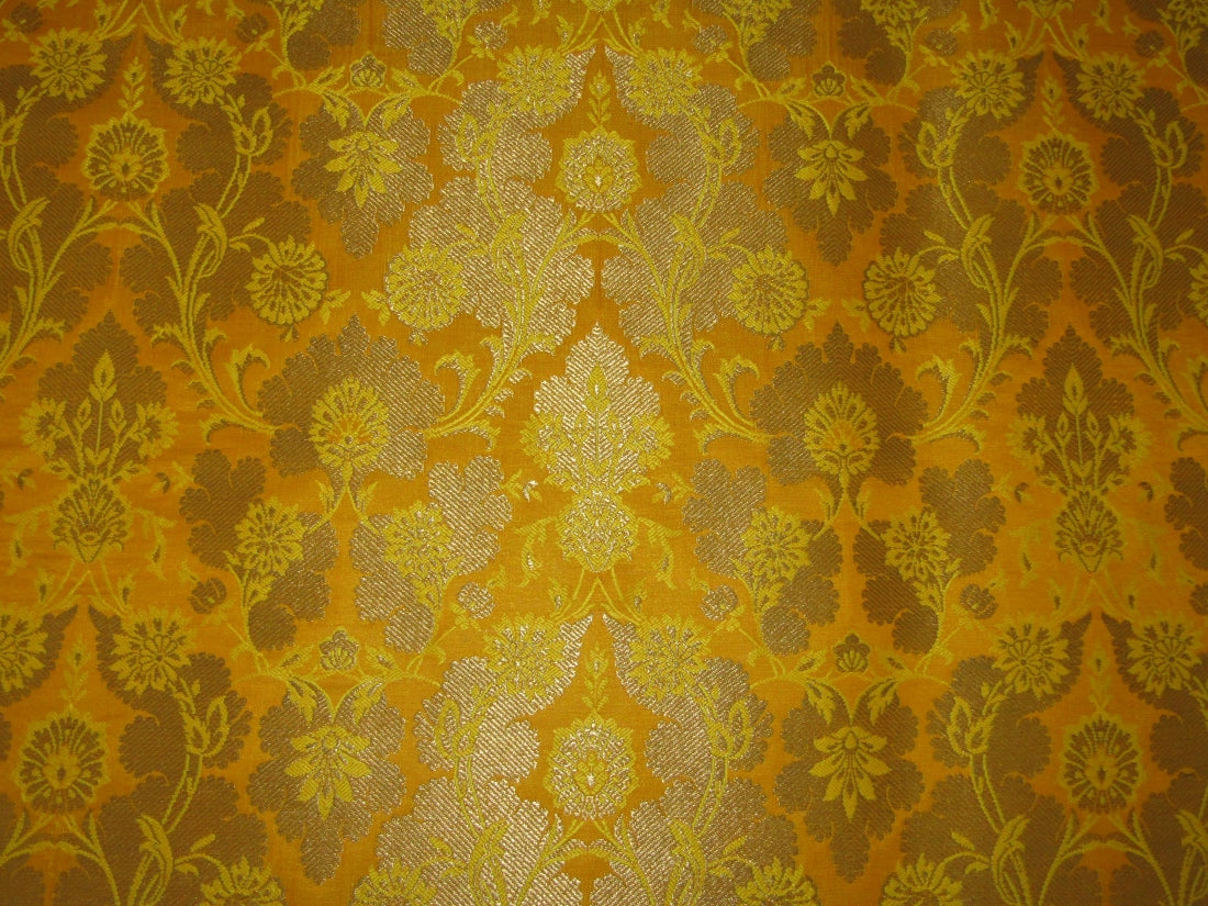 Gold Metallic Jacquard Brocade Fabric 44" wide available in five colors BRO816