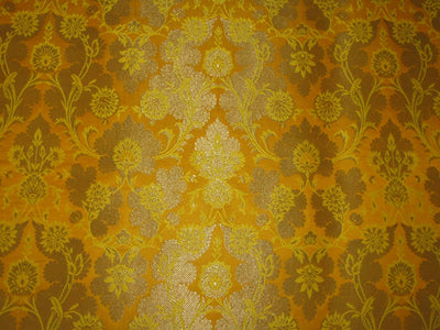 Gold Metallic Jacquard Brocade Fabric 44" wide available in five colors BRO816