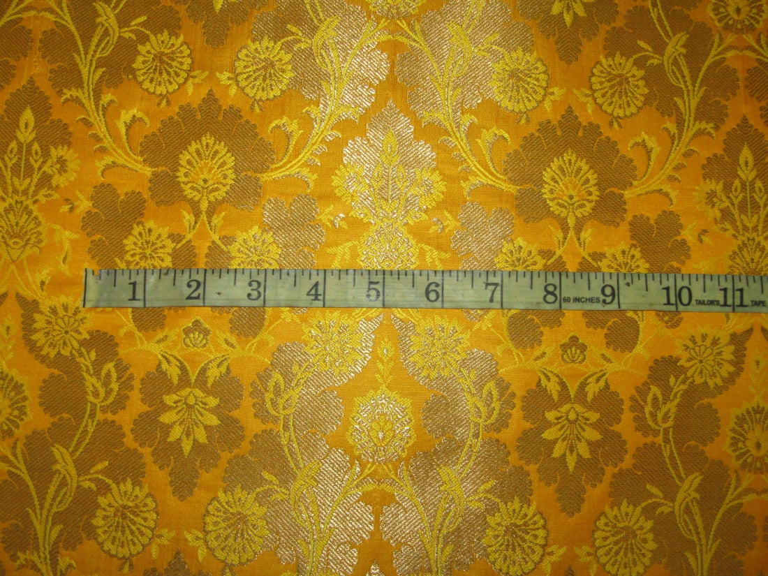 Gold Metallic Jacquard Brocade Fabric 44" wide available in five colors BRO816