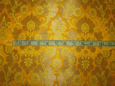 Gold Metallic Jacquard Brocade Fabric 44" wide available in five colors BRO816