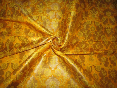 Gold Metallic Jacquard Brocade Fabric 44" wide available in five colors BRO816