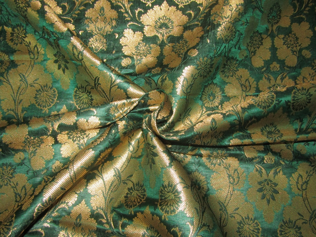 Gold Metallic Jacquard Brocade Fabric 44" wide available in five colors BRO816