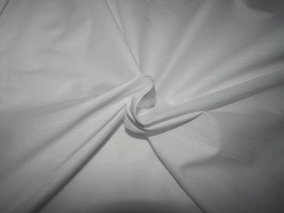 100% COTTON FABRIC with long slubs white colour [ RICHMAN ] 58" wide Dyeable [10388]