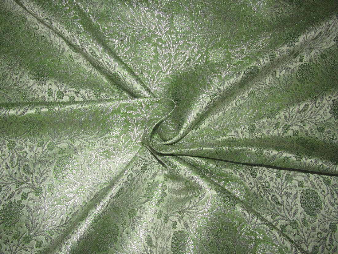 Brocade Mint Green fabric 44&quot; wide BRO819