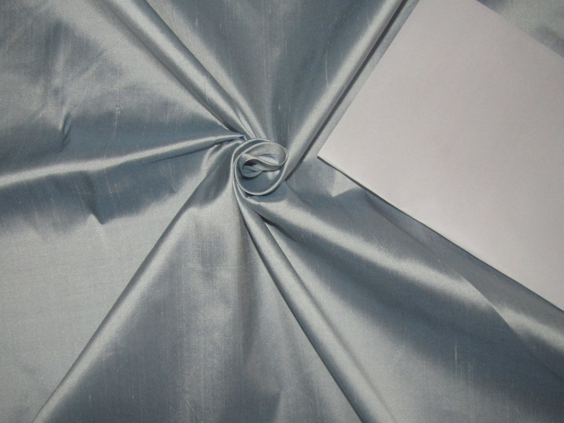 100% PURE SILK DUPIONI FABRIC 54" WIDE available in two colors sky blue and pastel pink DUP359[1]/[2]