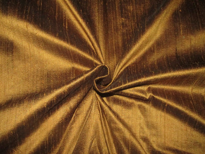 100% pure silk dupioni fabric bronze black 54" wide with slubs MM104[1]