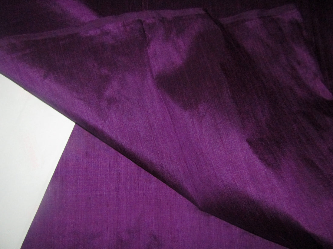 100% pure silk dupioni fabric purple 54" wide with slubs MM105[4]