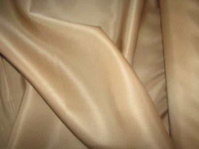 100% silk organza satin beige fabric 44&quot; wide