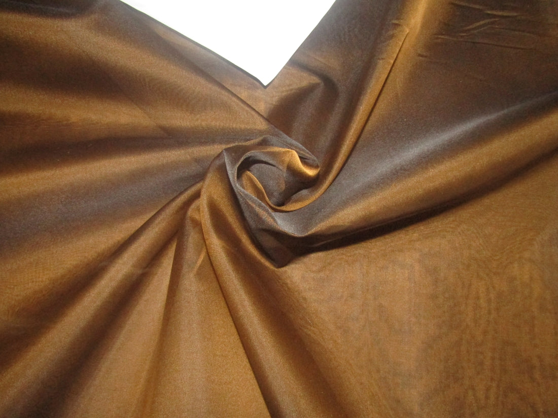 100% silk organza brown x black fabric 44&quot;