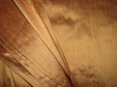 100% pure silk dupioni fabric bronze 108" wide with slubs MM107[2]
