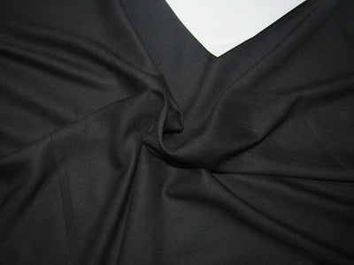 Tencel Solid Jet Black color Fabric 44" wide [10504]