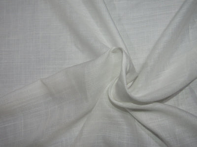 Tencel White Color with Slubs Fabric 44" wide [10505]