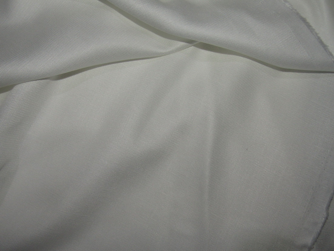 Tencel Linen Dobby Structured White Color Fabric 58" wide [10511]