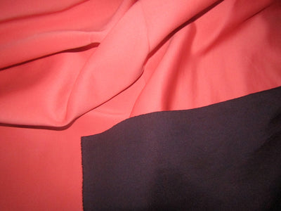 Reversable Coral x aubergine Scuba air layer sandwich for fashion wear fabric ~58&quot; wide