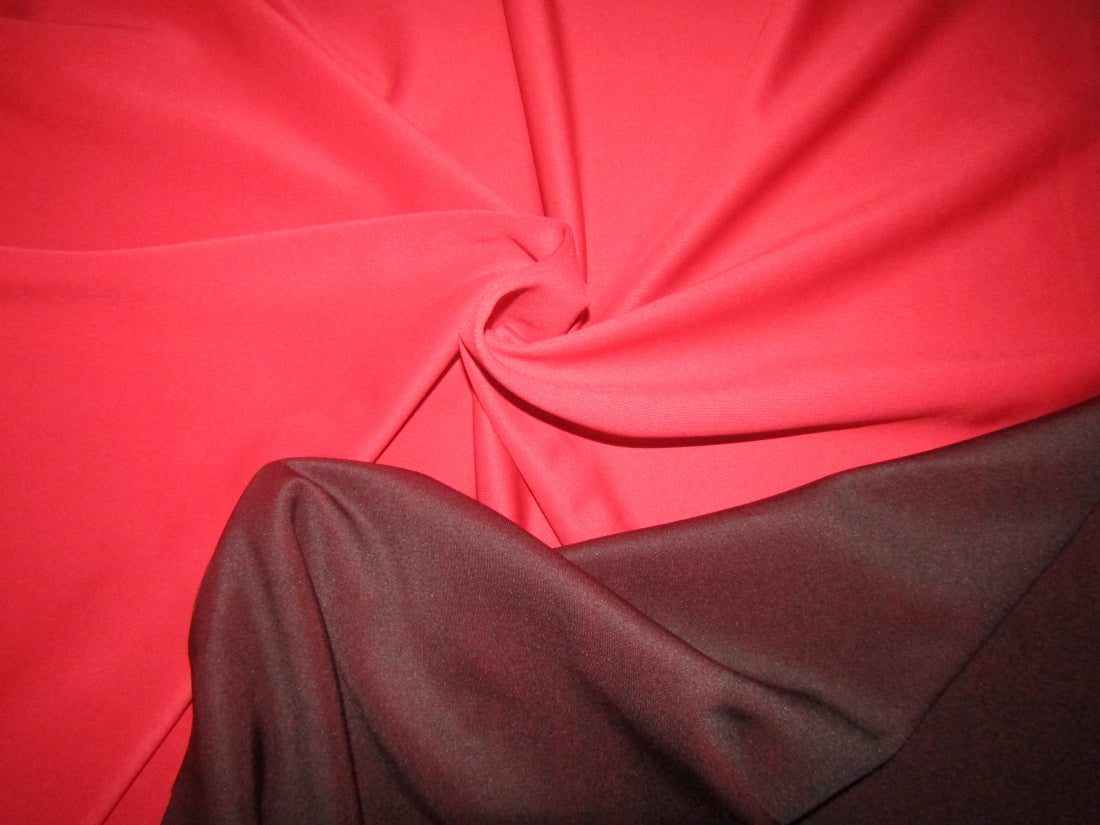 Reversable red  x brown Scuba air layer sandwich for fashion wear fabric ~58&quot; wide[12033]