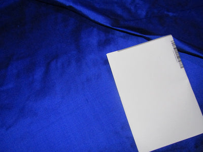 100% Pure silk dupion fabric royal blue color 54" wide DUP310