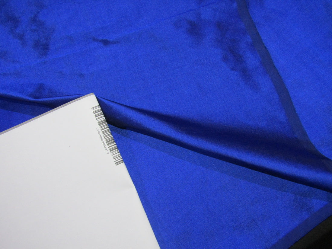 100% Pure silk dupion fabric royal blue color 54" wide DUP310