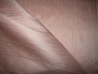 100% pure silk dupioni fabric DUSTY PINK 44&quot; with slubs MM108[2]