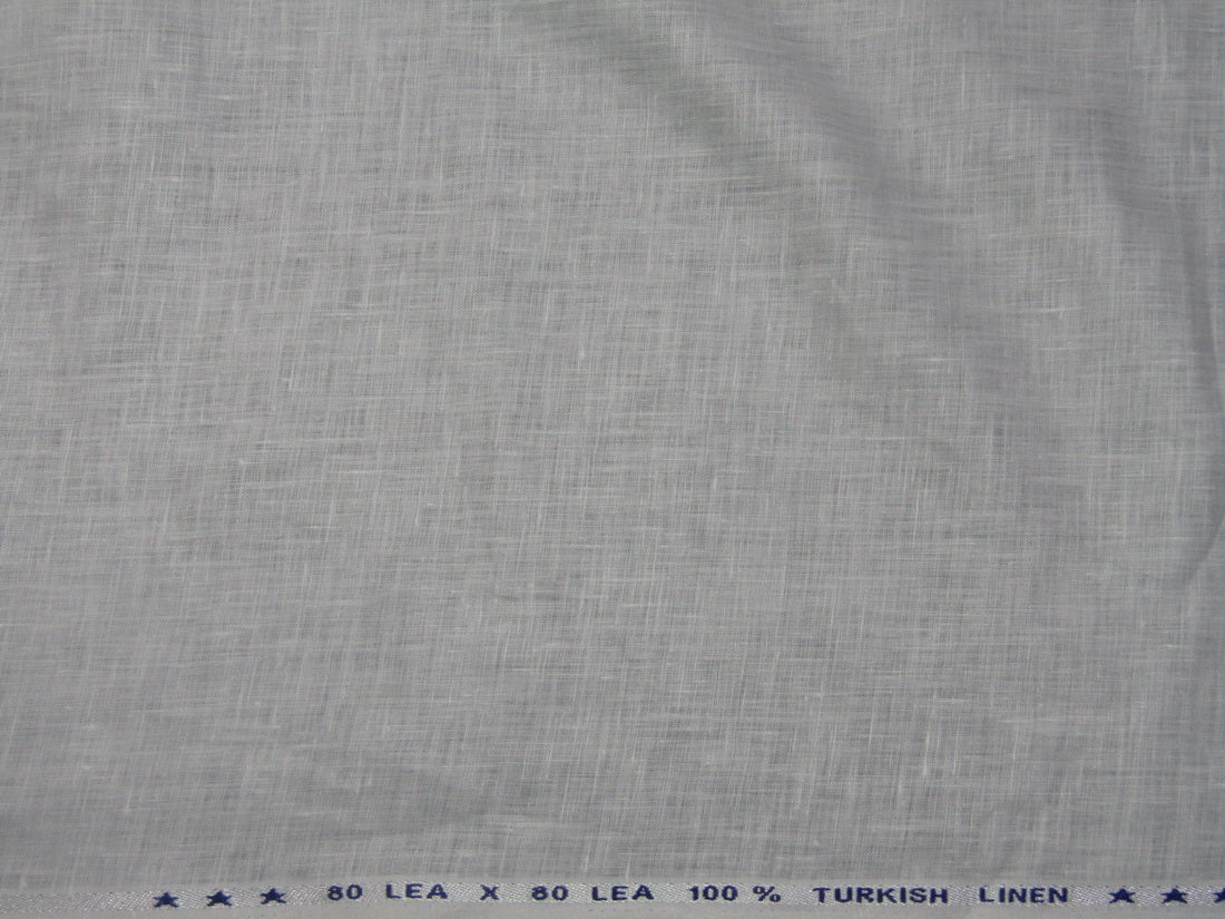 white linen TURKISH 80 lea 58" wide [10564]