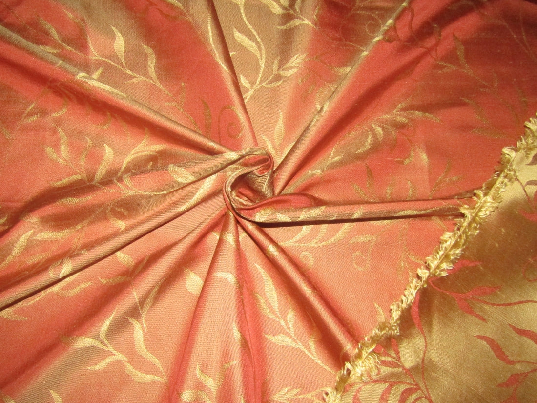 100% Silk taffeta jacquard fabric 54"~wide available in two designs