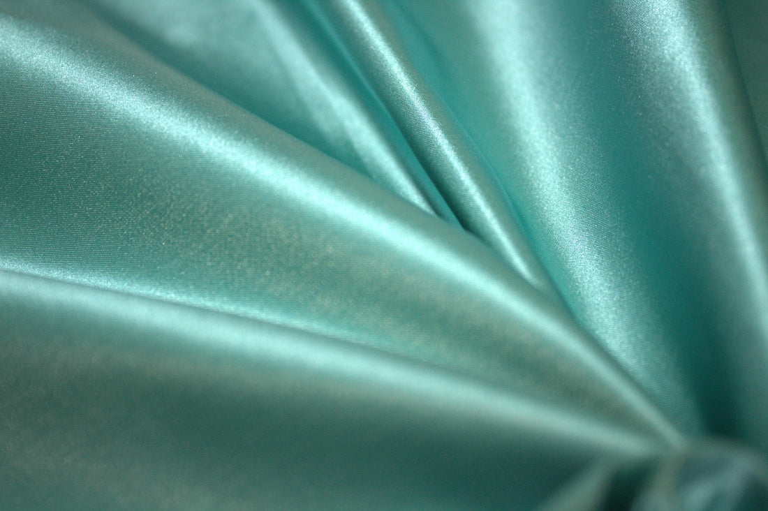 100% Silk Duchess Satin Fabric green x gold color40 momme 54" wide