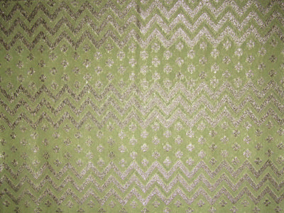 Chanderi Jacquard Brocade Fabric 44" wide Available in 4 colors