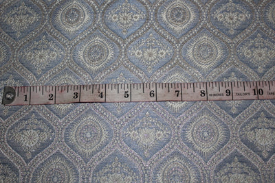 Brocade Fabric 44" wide BRO848/BRO907 available in two designs and color blueish grey and dusty rose red