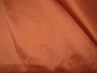 100% Pure silk dupion fabric Orange color 54" wide DUP315