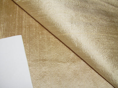 100% Pure Silk Dupioni Fabric Dessert Sand Color Slubs 54" wide