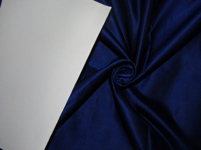Silk Dutchess Satin fabric ROYAL INK BLUE X BLACK color 54" wide [12571]