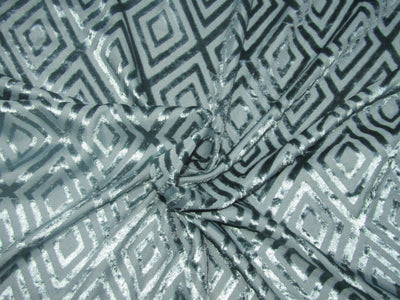 Devore Polyester Viscose Burnout Velvet fabric Teal Green color 44" wide [10667]