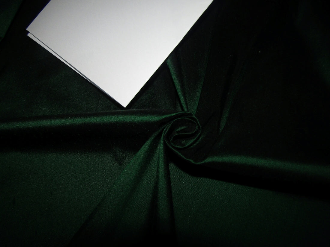 100% Pure SILK Dupioni FABRIC Dark Emerald Green 54" wide DUP#74[2]