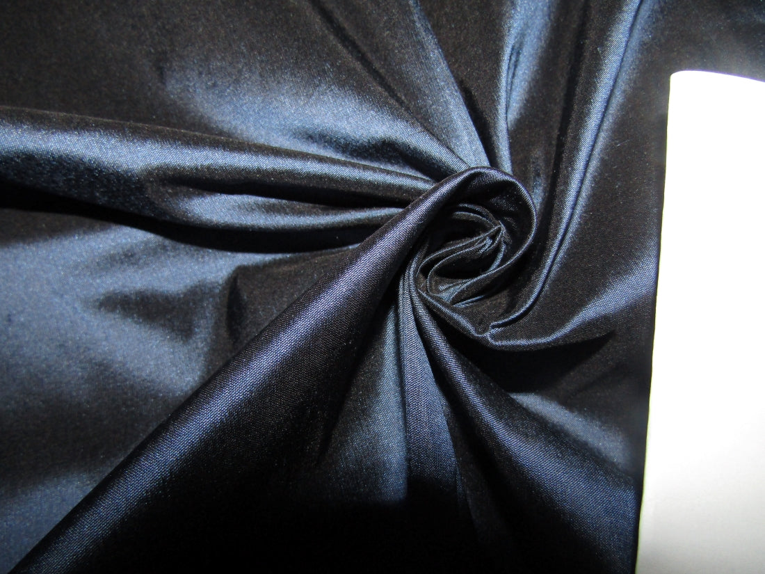 Pure SILK DUPIONI FABRIC Blue x Black Shot color 54" wide DUP161[1]