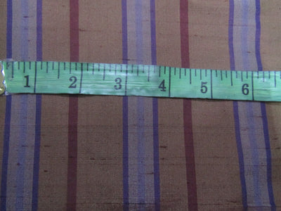 100% silk dupion fabric stripe brown DUPNEWS3[4] 54&quot; wide