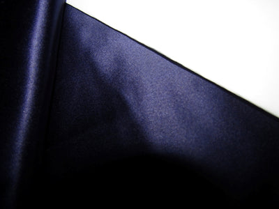 100% Silk Dutchess Satin bright navy blue 66 momme 54" wide
