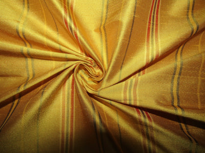 100% silk dupion bright gold stripes 54" wide DUPNEWS6[5]