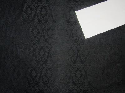 Brocade fabric jet black Color*44&quot; wide