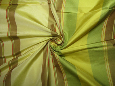 100% silk taffeta fabric multi color stripes 54&quot; wide