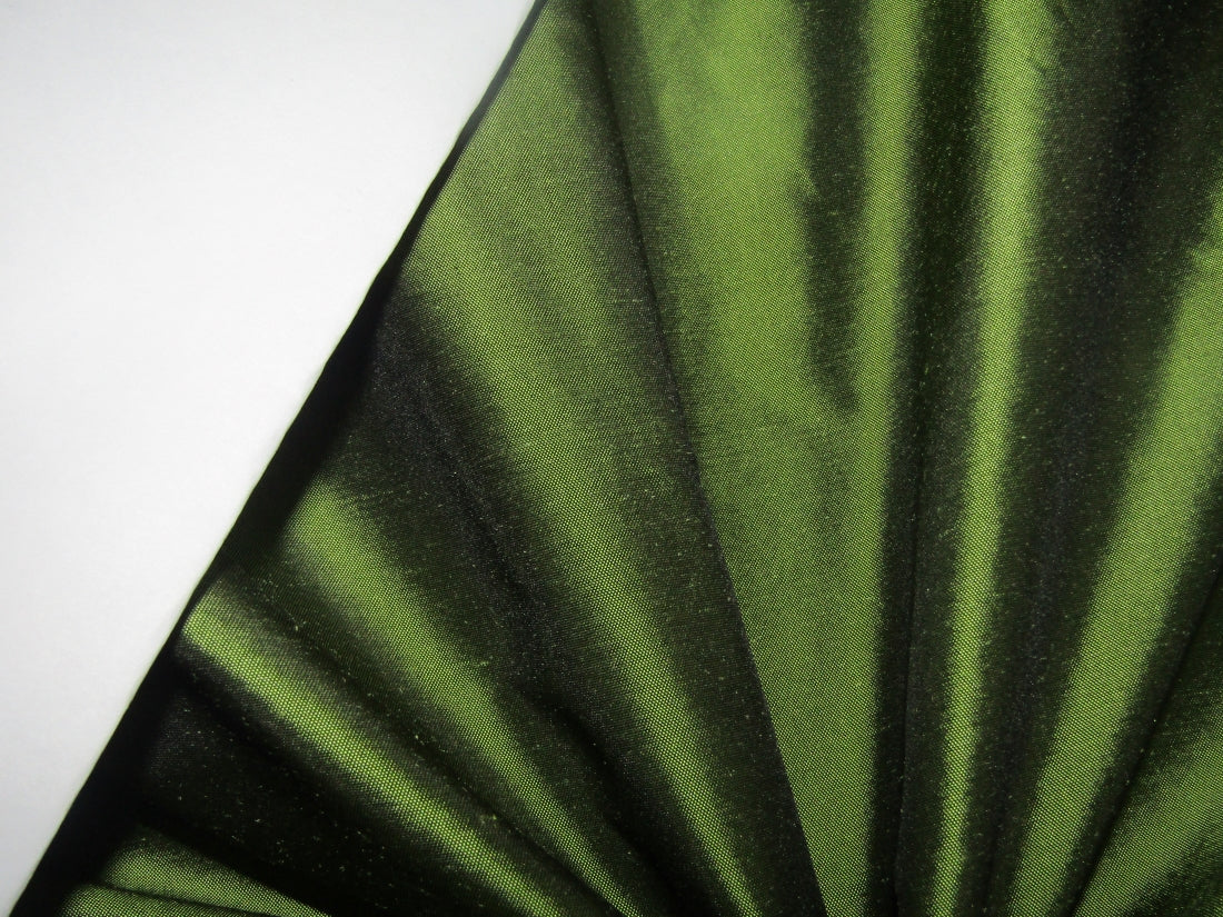 Pure Silk Taffeta fabric African Green color 54" wide TAF181[1]