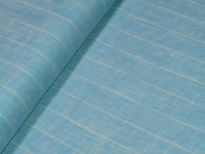 100% Linen Blue and Beige stripe 60's Lea Fabric 58" wide [10800]