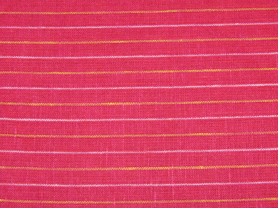 100% Linen Red and Yellow stripe 60's Lea Fabric 58" wide [10810]