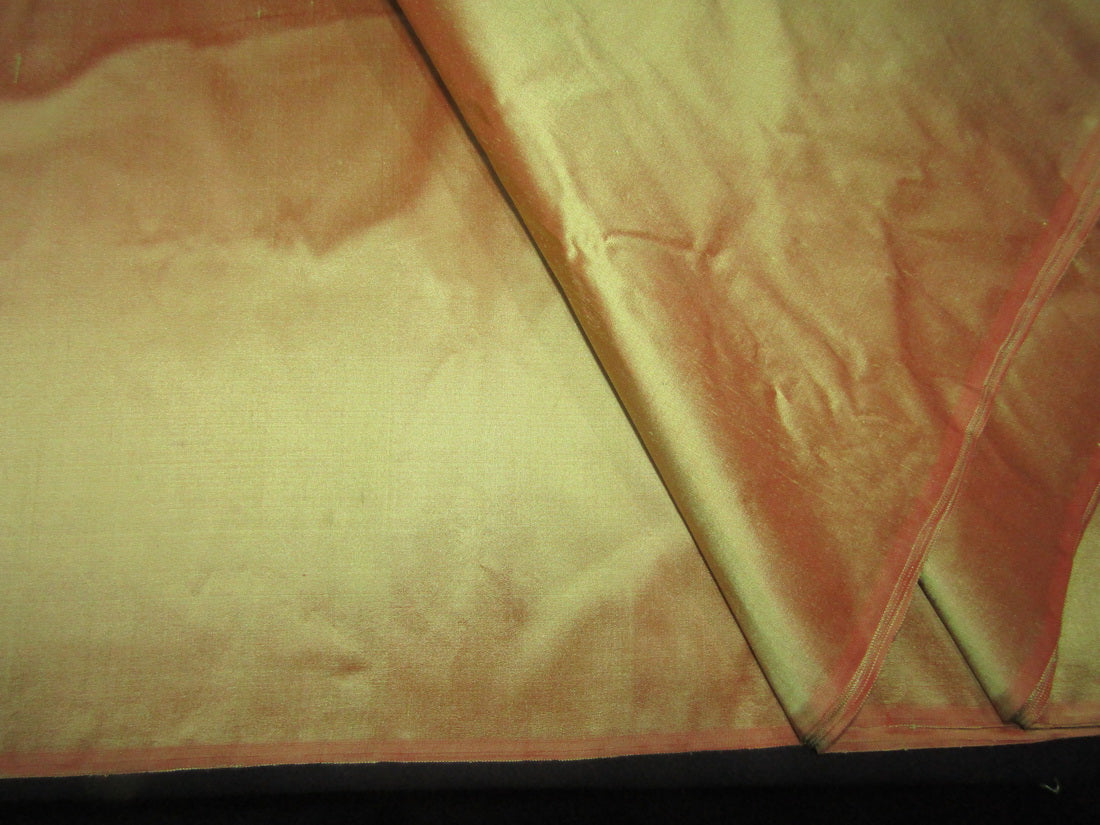 100% Pure silk dupion gold x red 54" wide DUP325[1]