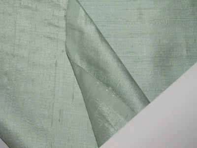 100% silk dupion pastel dusty green color 54&quot; w slubs MM76[6]