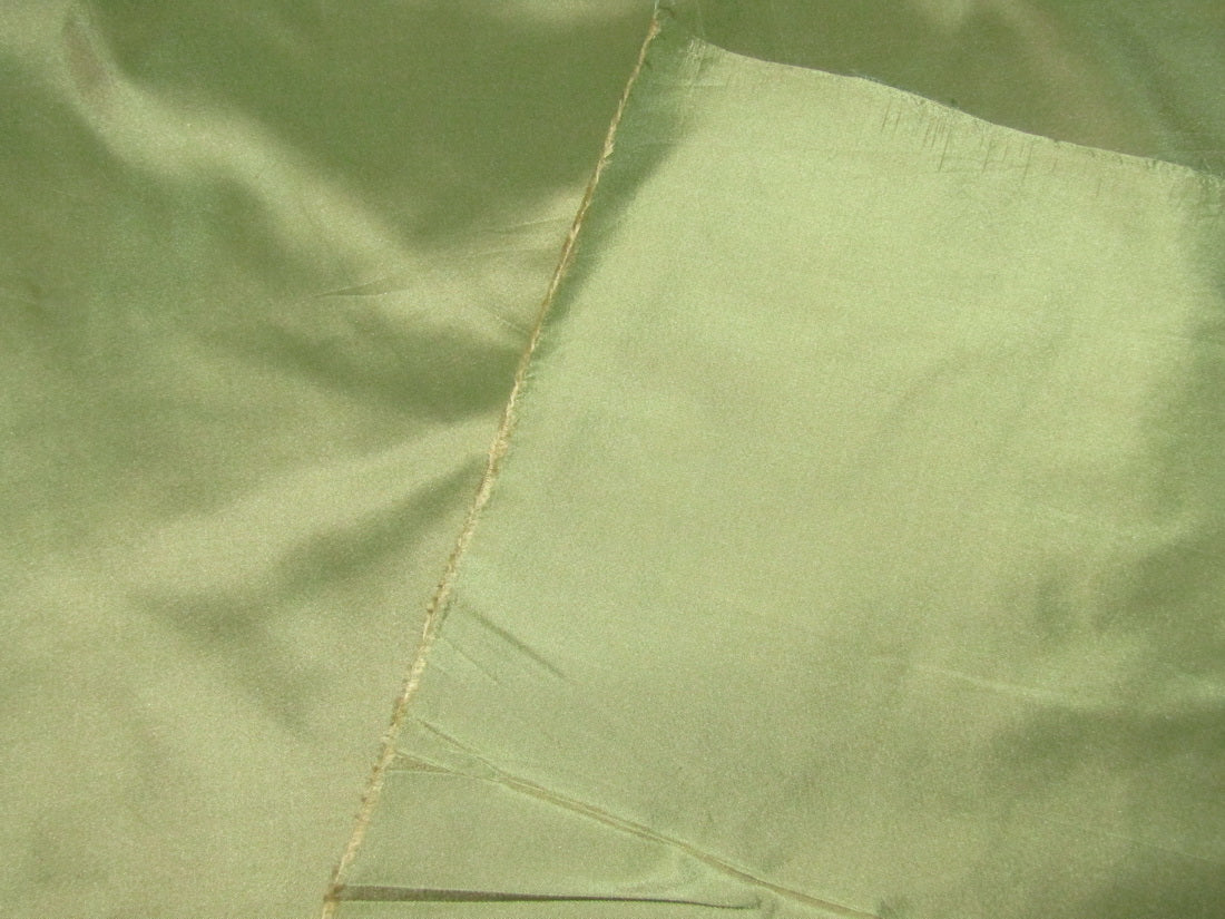 100% Pure SILK TAFFETA FABRIC two tone green x gold color 54" wide TAF159