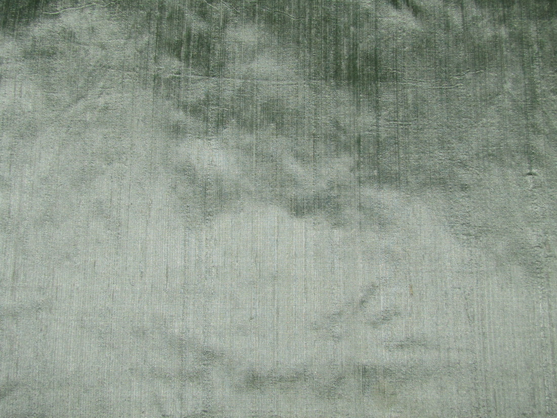 100% pure silk dupioni fabric green 54" with slubs MM97[2]