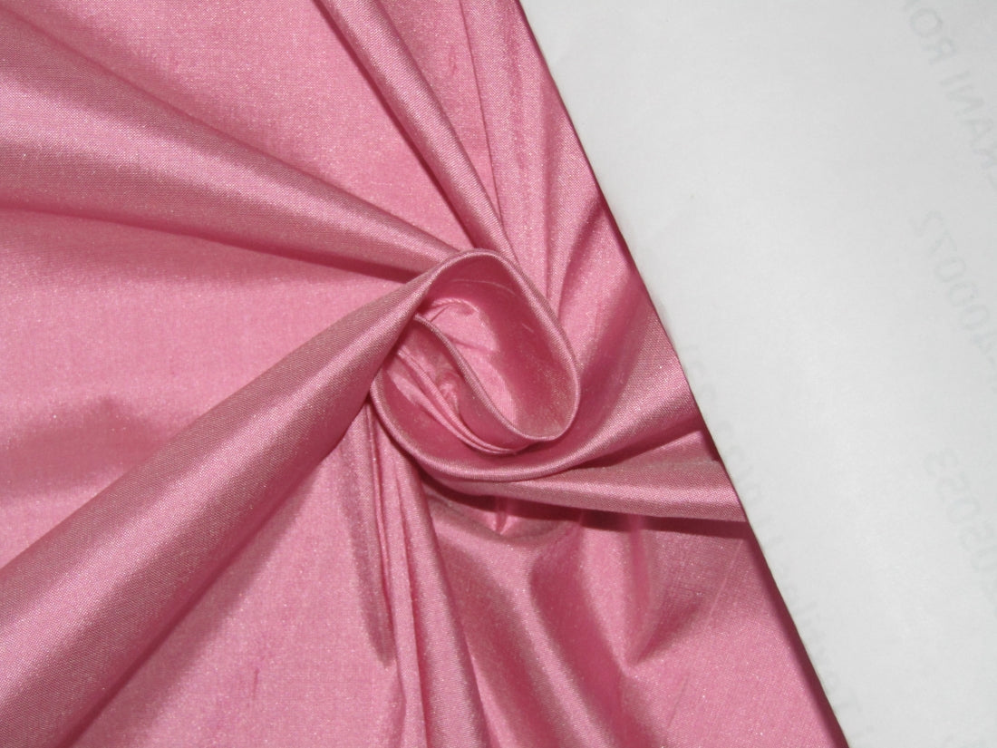 100% PURE SILK DUPIONI FABRIC PINK COLOR 54" WIDE DUP377[2]