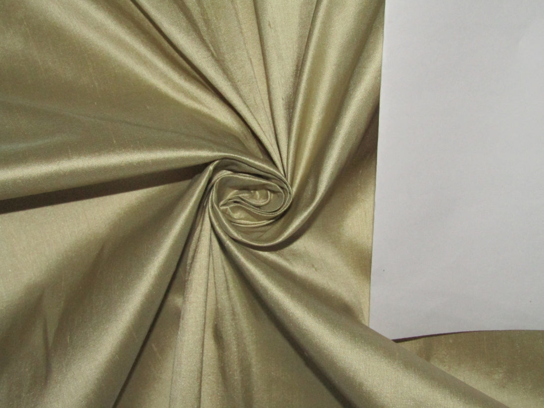 100% PURE SILK DUPIONI FABRIC gold color 54" wide DUP373_ROLL