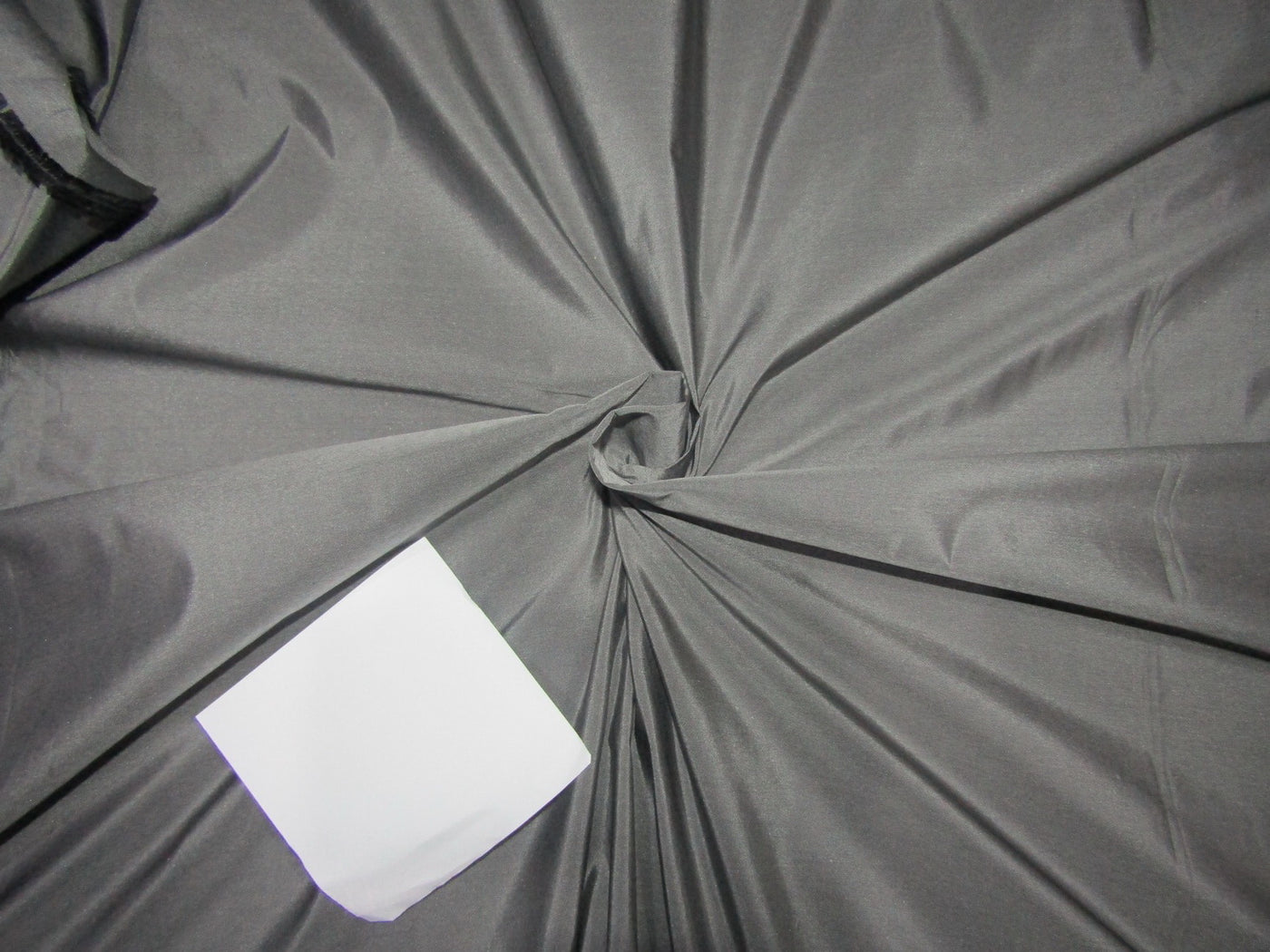 100% PURE SILK TAFFETA fabric 35 momme BLACK X SILVER SHOT colour 54" wide TAF304[4]
