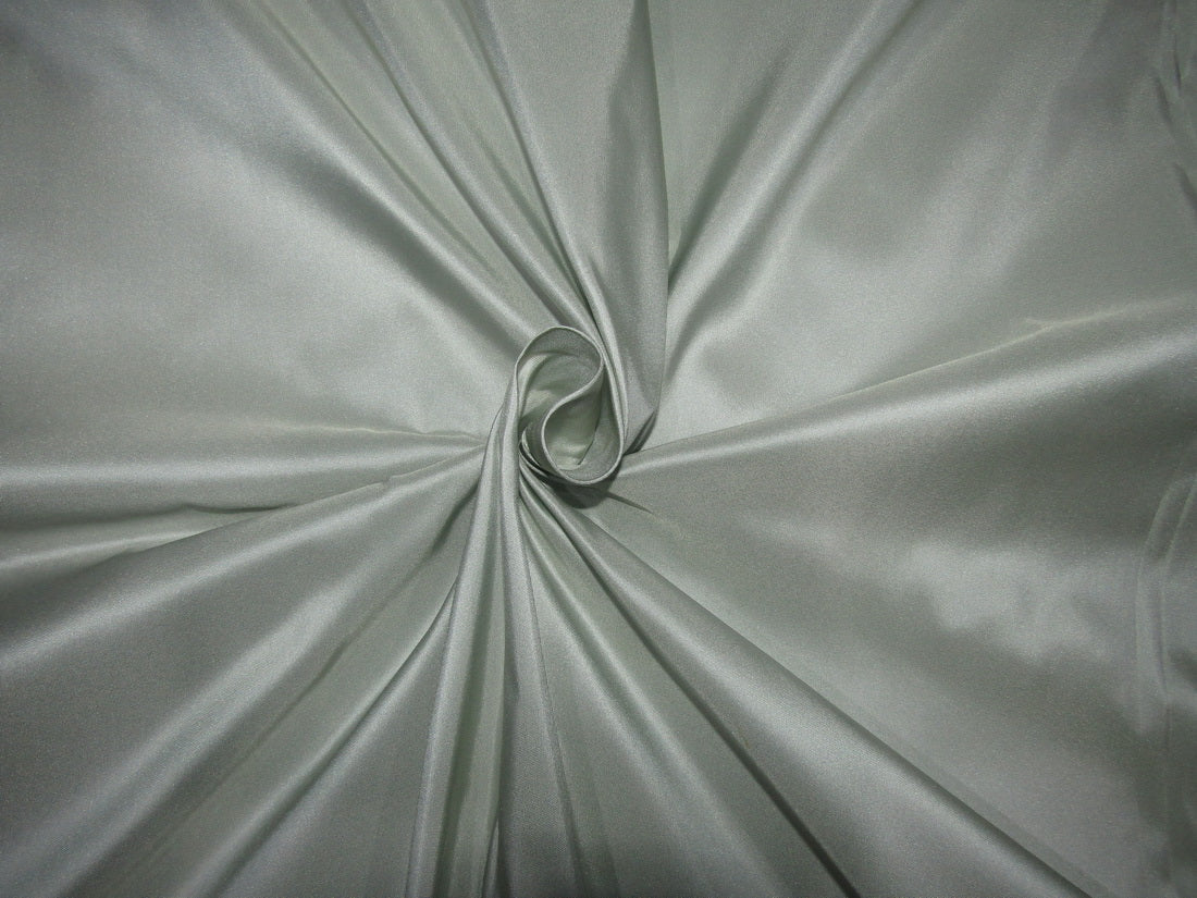 100% PURE SILK TAFFETA ICE BLUE X CREAM SHOT =MINT 35 momme 54" wide TAF304[5]